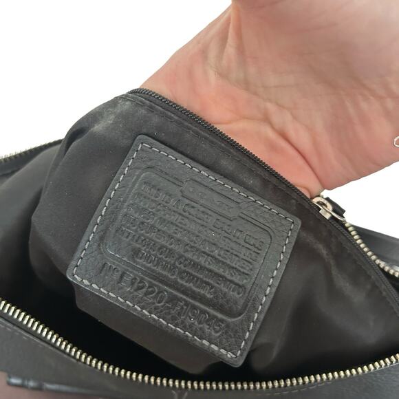 Coach Penelope Black Pebbled Leather Shoulder Bag - Picture 4 of 6